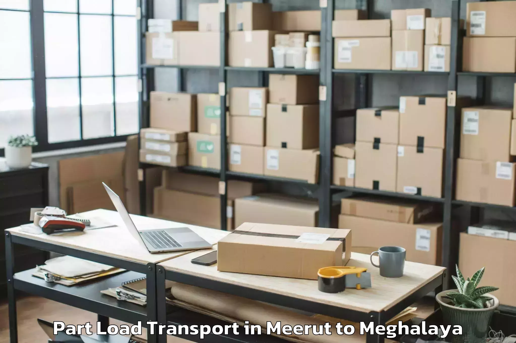 Expert Meerut to Tikrikilla Part Load Transport